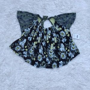 NWT Free People Baja Babe Cold Shoulder Blouse